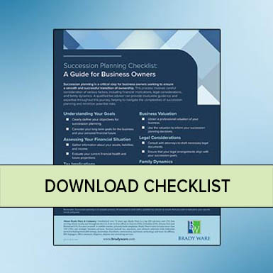 A Roadmap for a Smooth Succession Transition