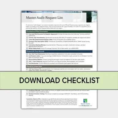 Preparing for a 401(k) Audit: A Checklist for Plan Sponsors